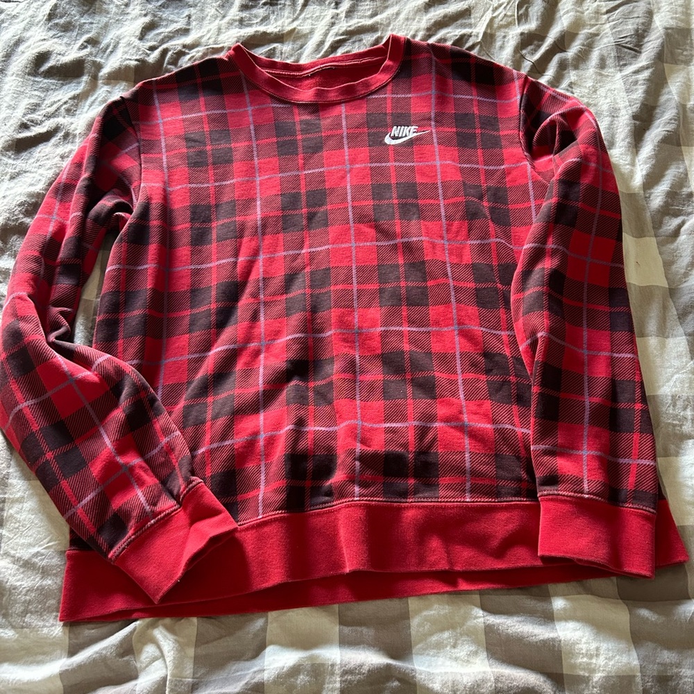 Nike Plaid Sweater